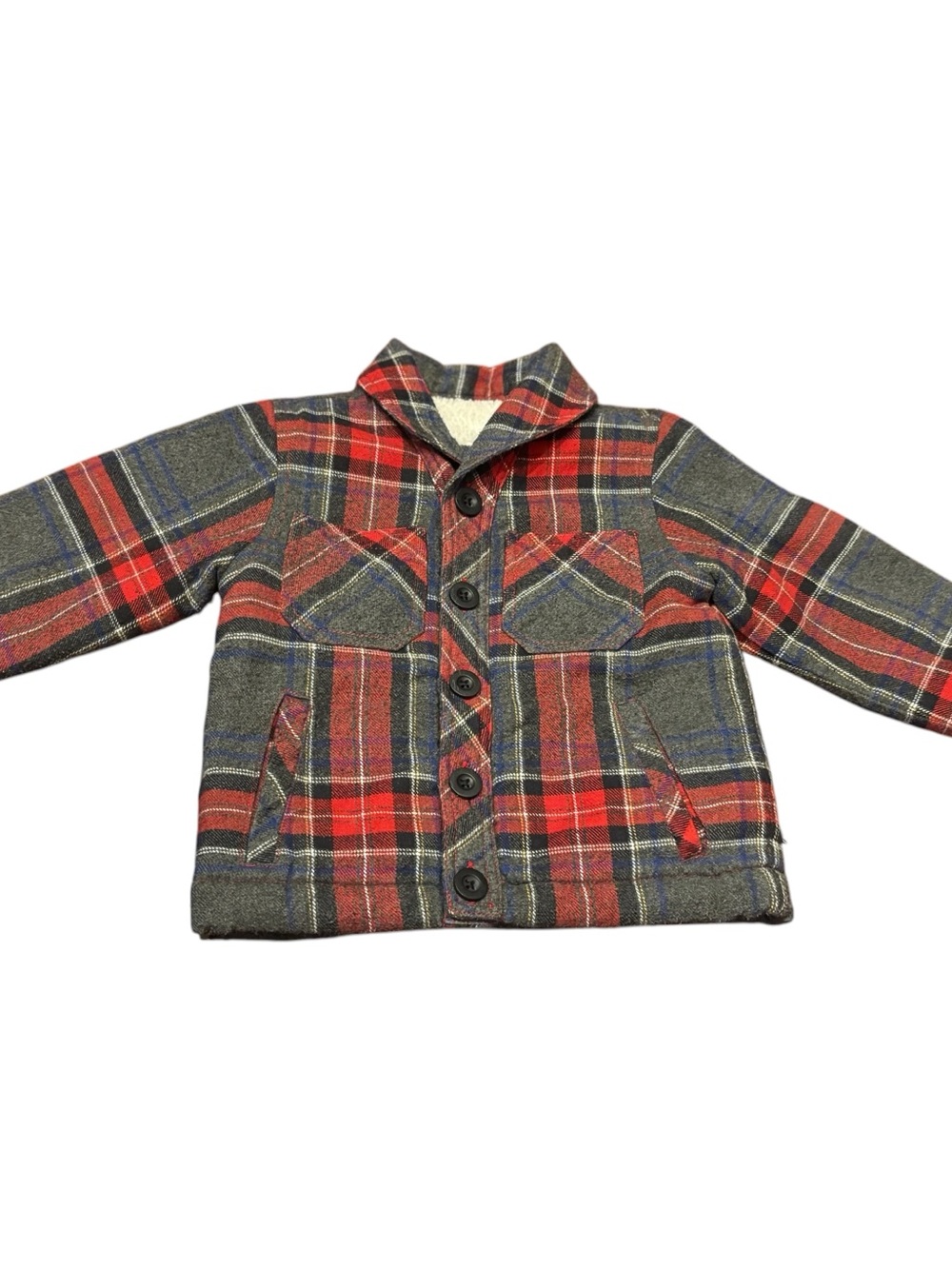 Peek Little Peanut Plaid Jacket - size 18-24M